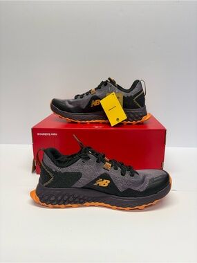 New Balance Women’s Gray & Orange Trail-Ready Sneakers/ no original box include/